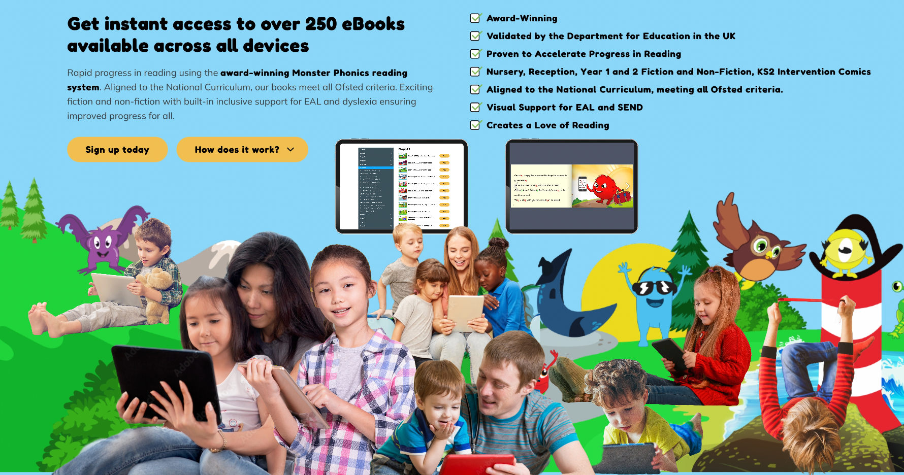 Help Your Child Read Faster - Monster Phonics eBooks