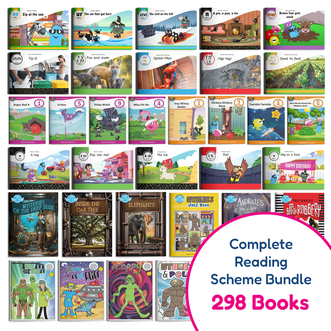 Complete Reading Scheme Book Bundle – From Foundations to Fluency Practice (1x copy of each title)