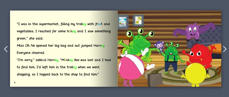 Stage 10 Fiction book by Monster Phonics