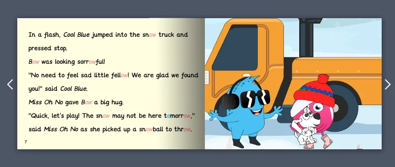 Stage 6 Fiction book example by Monster Phonics