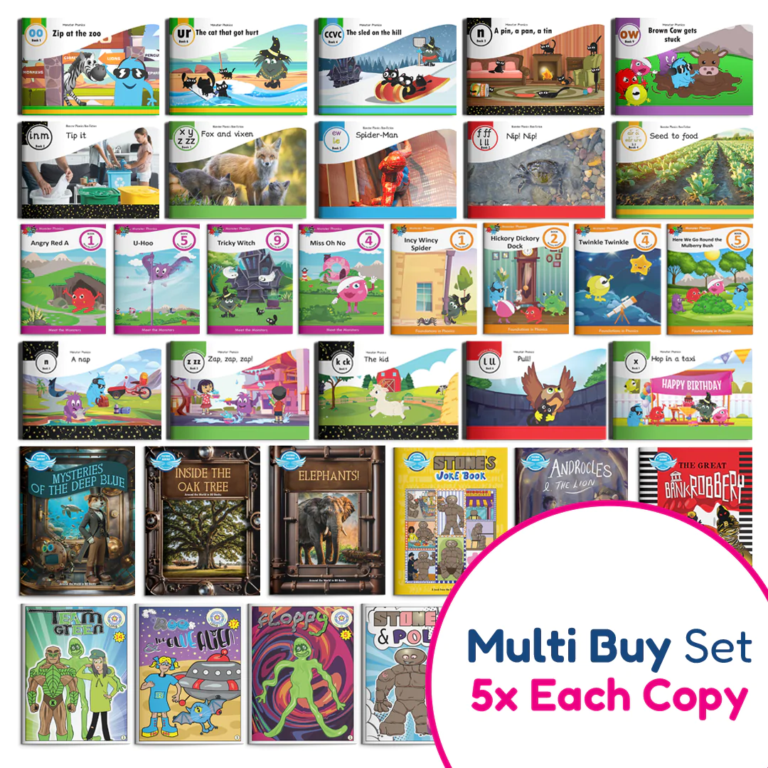 MULTI-BUY: Complete Decodable Fiction Collection Plus Additional Adventures (5x copies of each title)