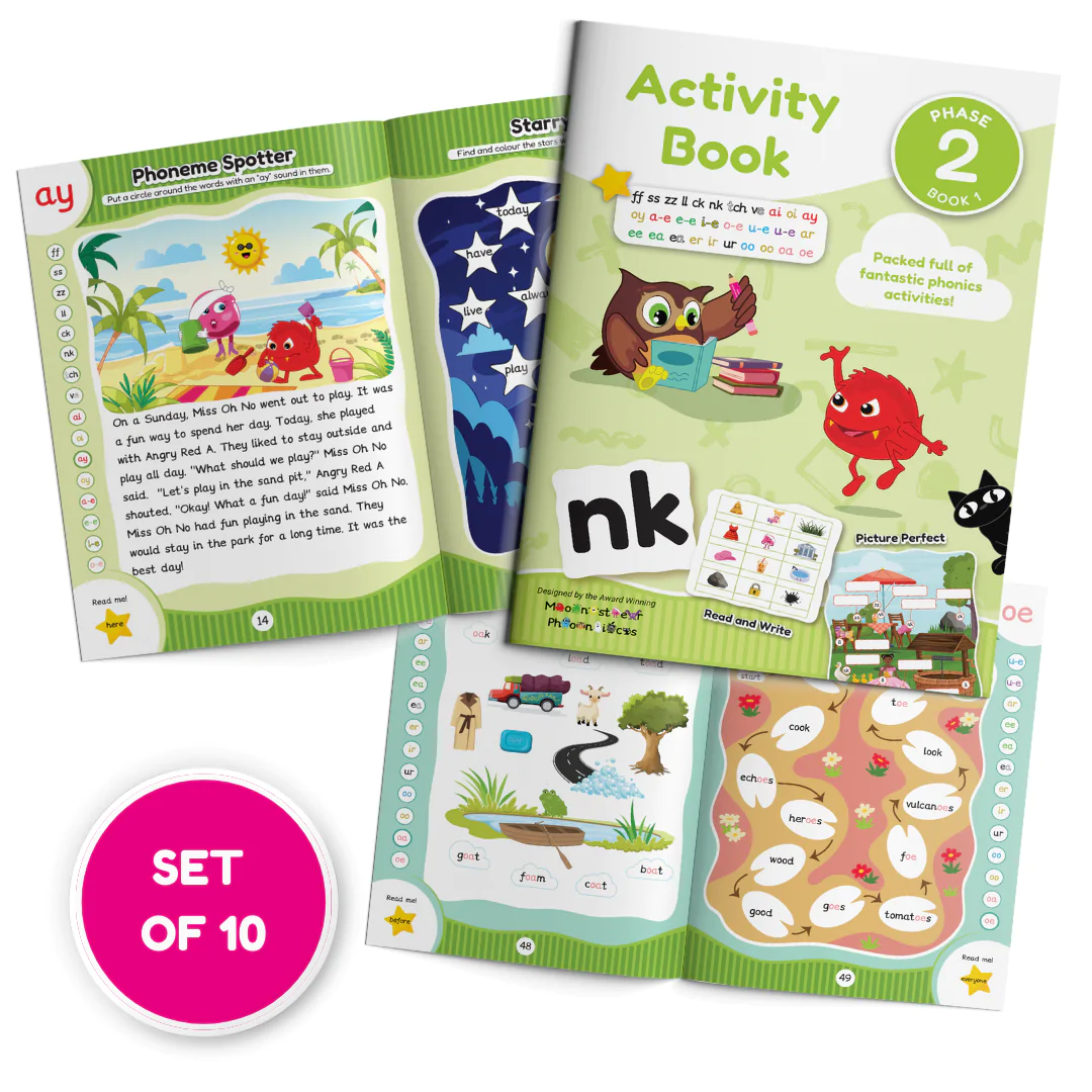 Activity Book Phase 2 – Book 1 (Set of 10)