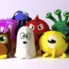 Set of 10 Monsters Characters - Image 3