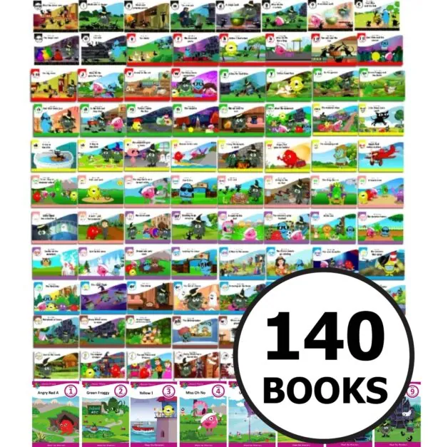 Full set of books - Stages 1, 2, 3, 3.1, 3.2, 4, 5, 6, 7, 8, 9, 10 & Meet the Monsters (140 books)