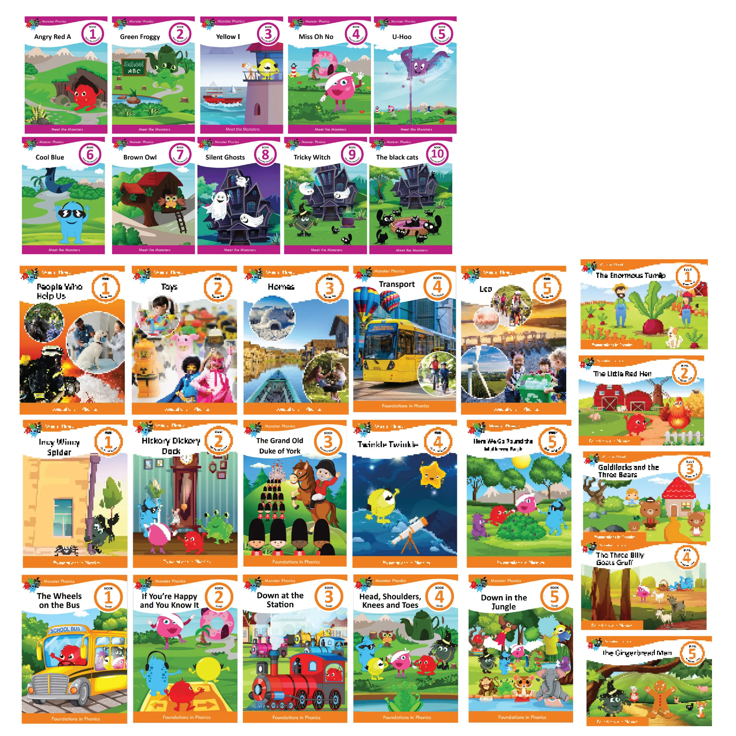 1 Set of Foundations Book Package - Meet the Monster and Foundations Books