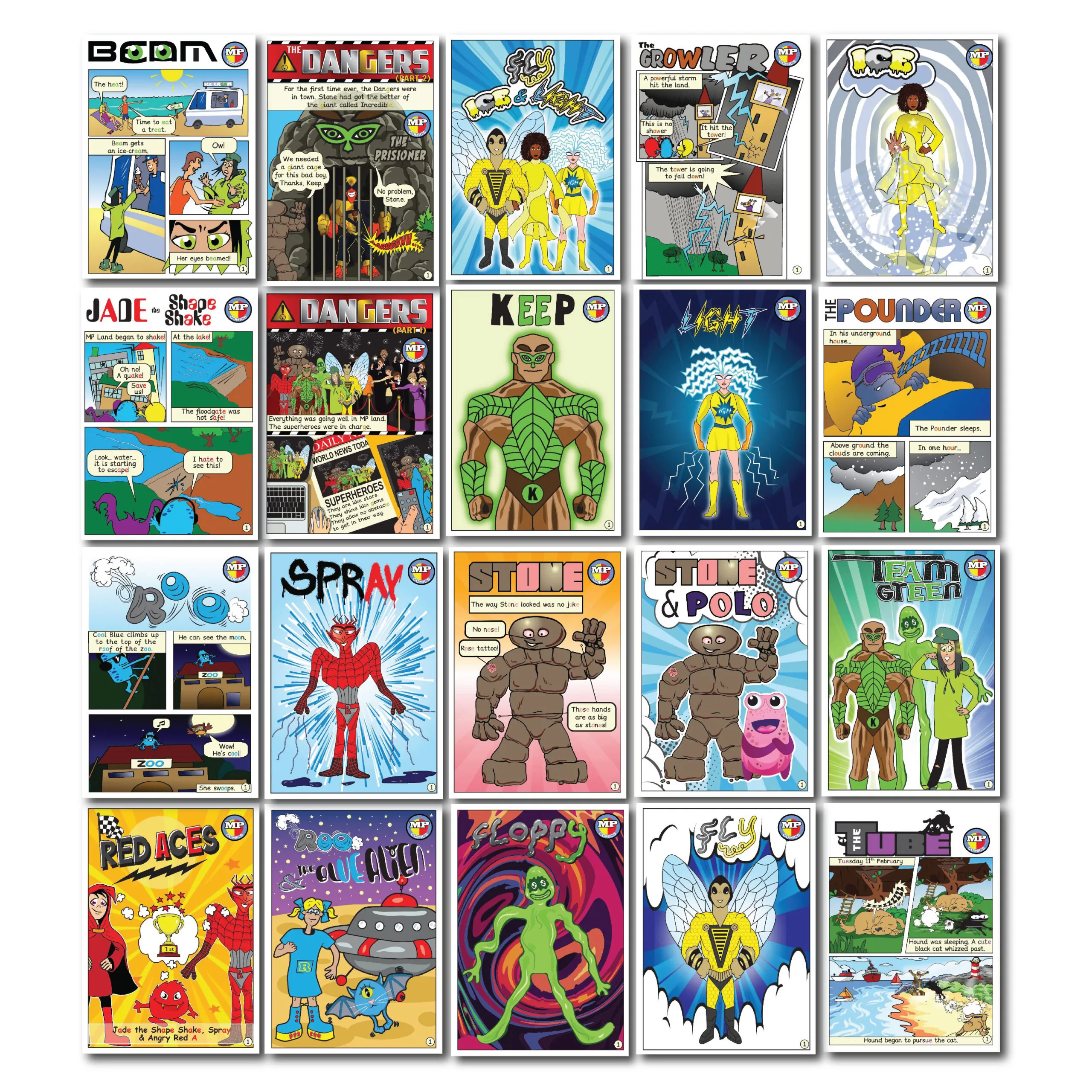 Set 1 intervention Comics