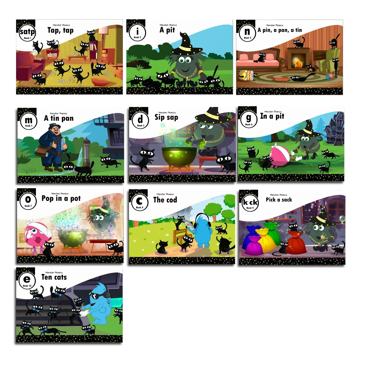 Stage 1 - Set of 10 reading books